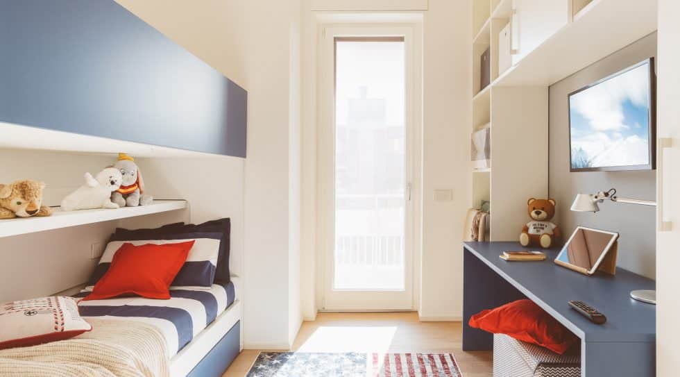 Cameretta per bambini ristrutturata da Creo Casa Milano, ristrutturazioni chiavi in mano a Milano